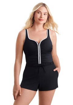Shirred Zipper Runaround