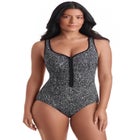 Shirred Zipper Tank image number 0