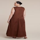 Shirred Neckline Tank Dress image number null