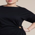 Relaxed Maxi Dress With O Ring image number 1