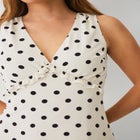 Sleeveless A-line Long Midi Dress With Flower Pin image number null