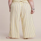 Drawstring Wide Leg Linen Pant image number 2