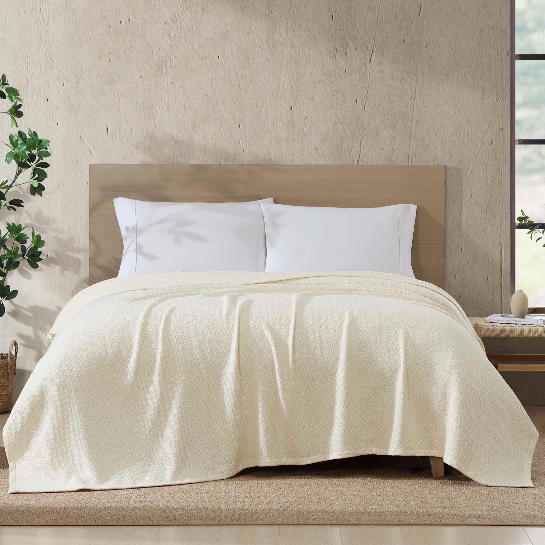Organic Cotton Herringbone Blanket image number 0