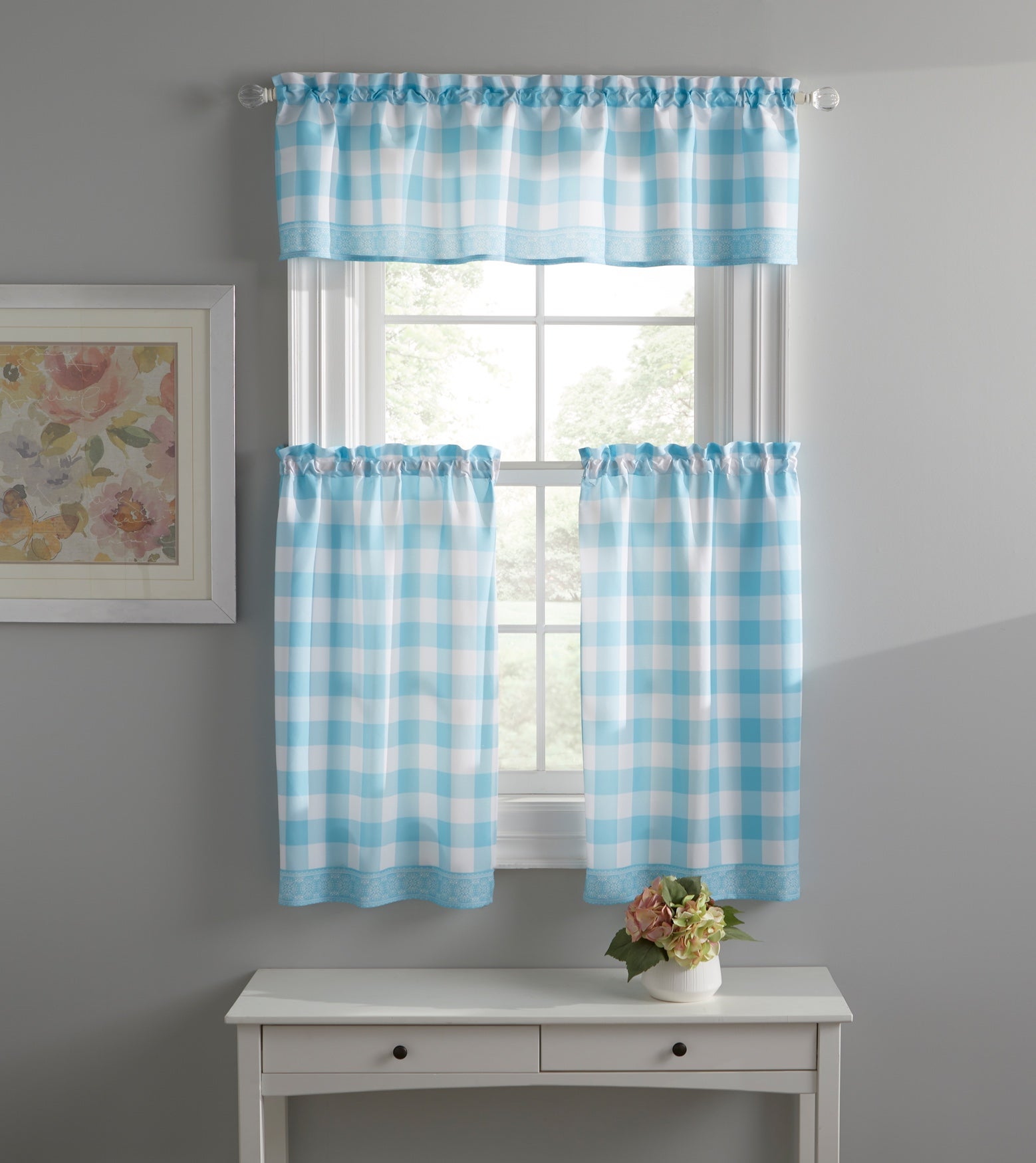 Gingham Plaid Kitchen Tier Set image number 0