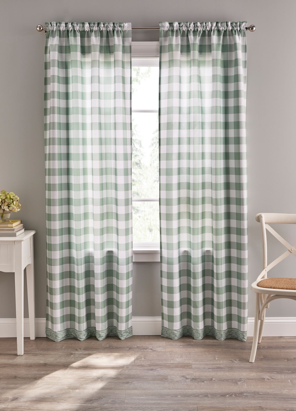 Gingham Plaid Panel image number 0