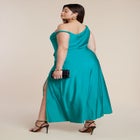 PatBO x ELOQUII Asym Neckline Maxi Dress image number 3
