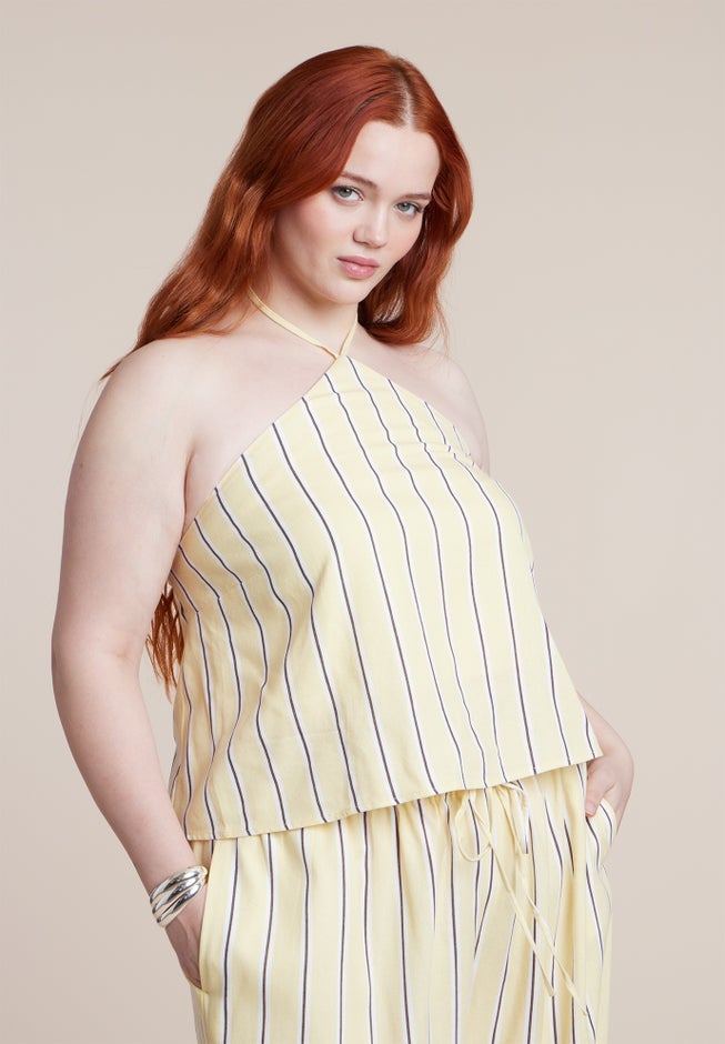 Linen Halter Top image number 1