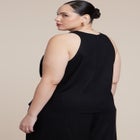 Twisted Linen Halter Top image number null