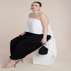 Cascading Linen Crop Top image number null