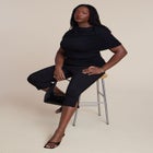 Sleeve Overlay Draped Top image number null