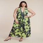 Tie-Detail Halter Maxi Dress image number null