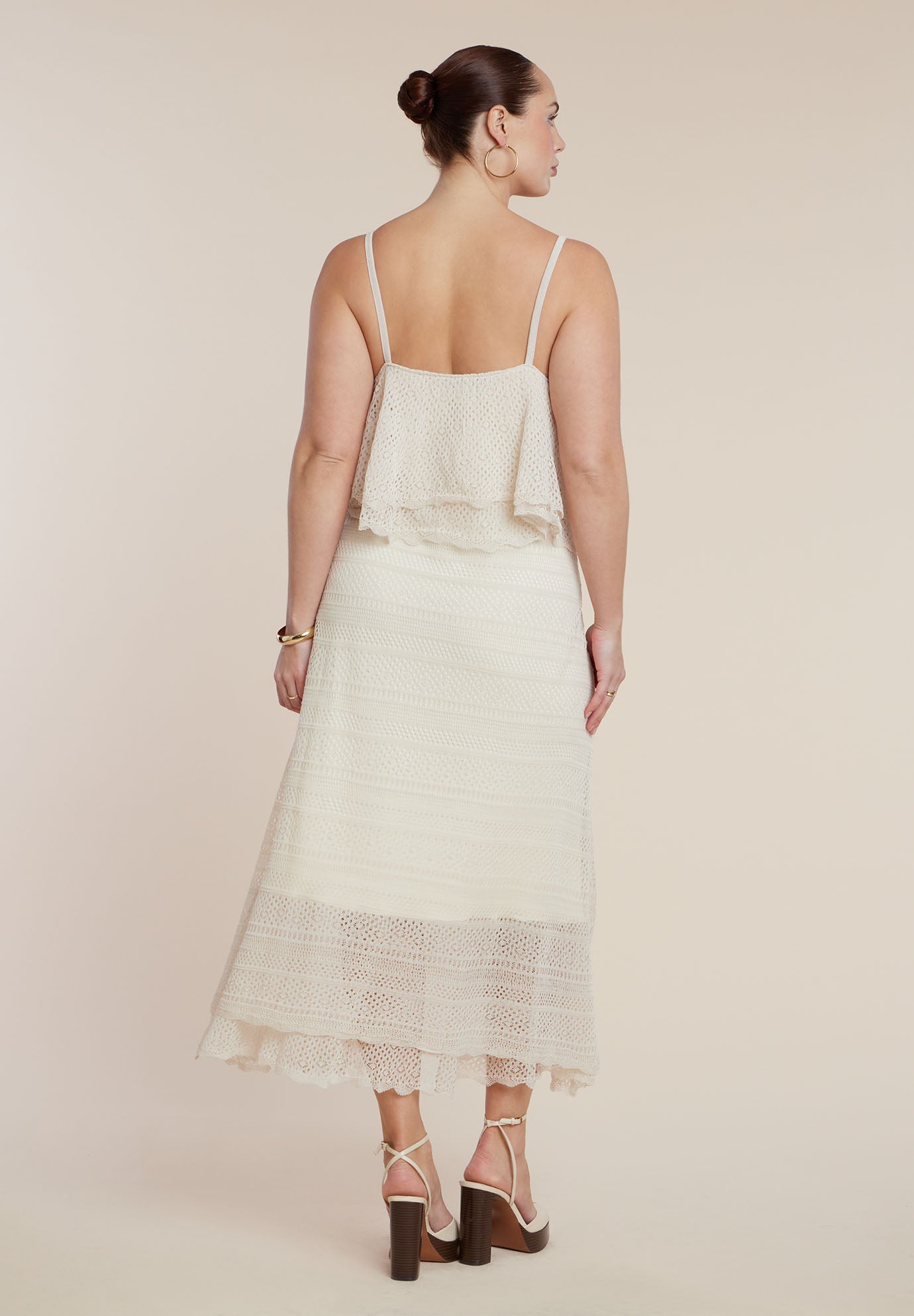 Crochet Knit Maxi Dress image number 3