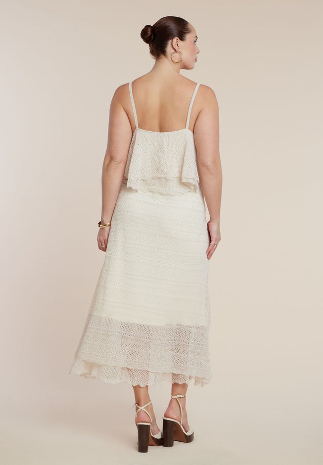 Crochet Knit Maxi Dress image number 3