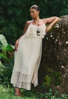 Crochet Knit Maxi Dress
