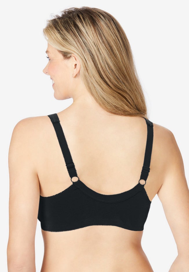 Cotton Front-Close Wireless Bra image number 1