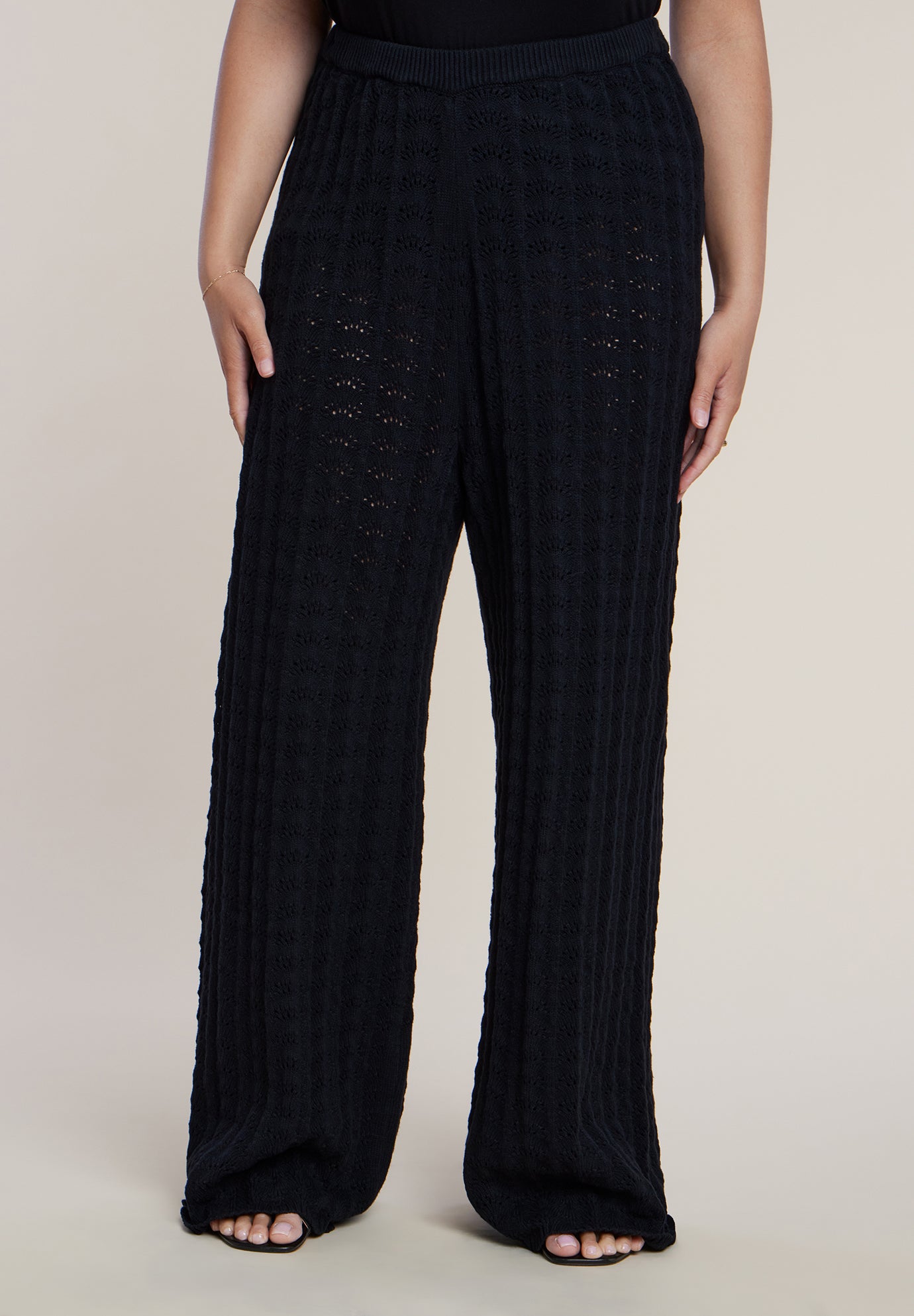 Pointelle Stitch Sweater Pant image number 1