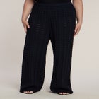 Pointelle Stitch Sweater Pant image number null