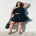 Flouncy Tiered Mini Skort image number null