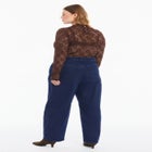 Dramatic Drawstring Barrel Jean image number 3