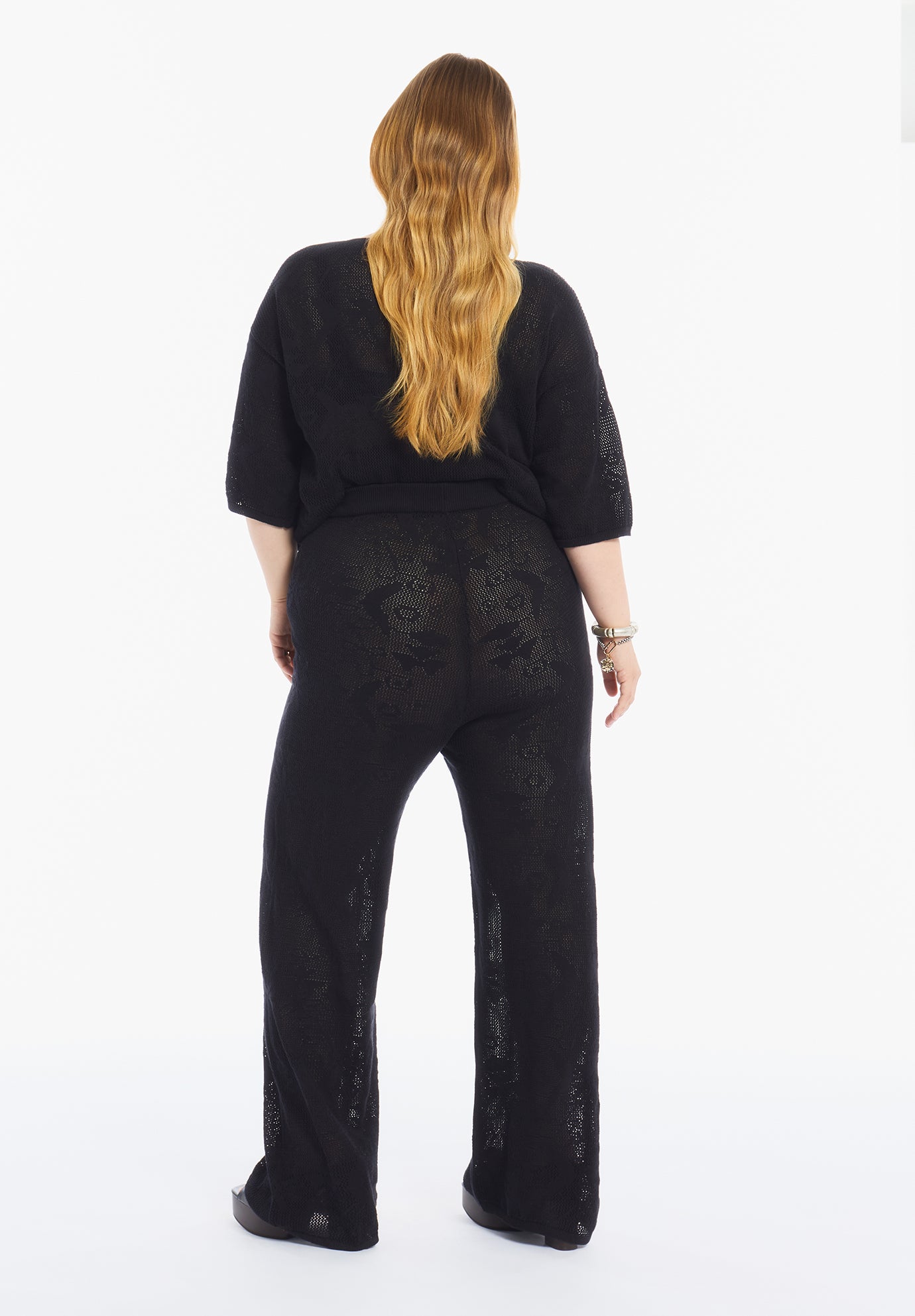 Straight-Leg Jacquard Knit Pant image number 2