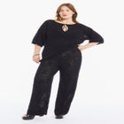 Straight-Leg Jacquard Knit Pant image number 0