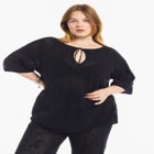 Tie-Neck Jacquard Knit Tunic image number 2