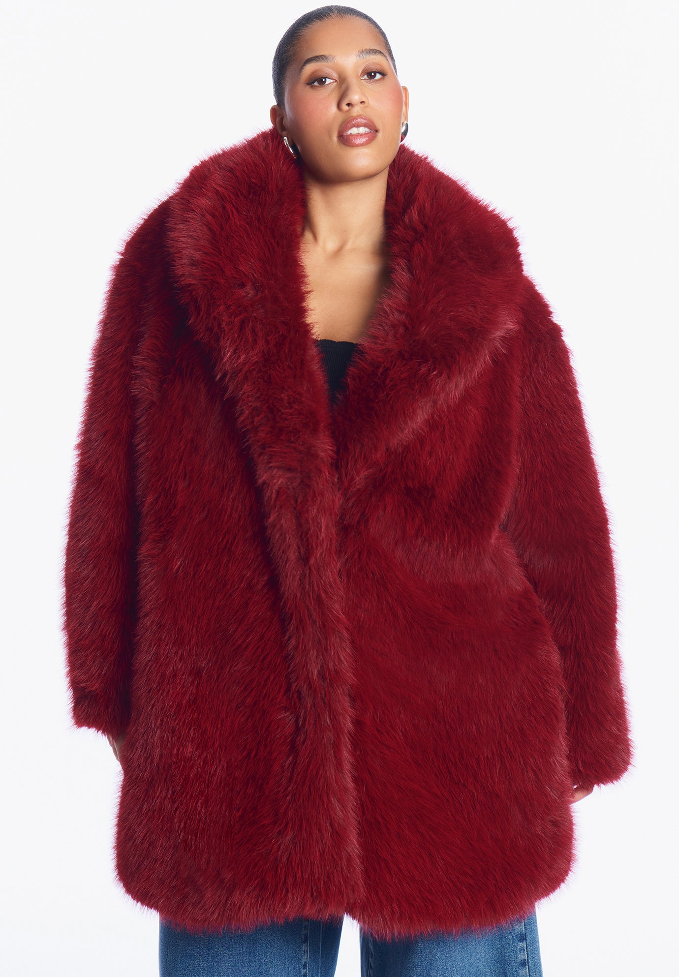 Long Faux Fur Coat image number 1
