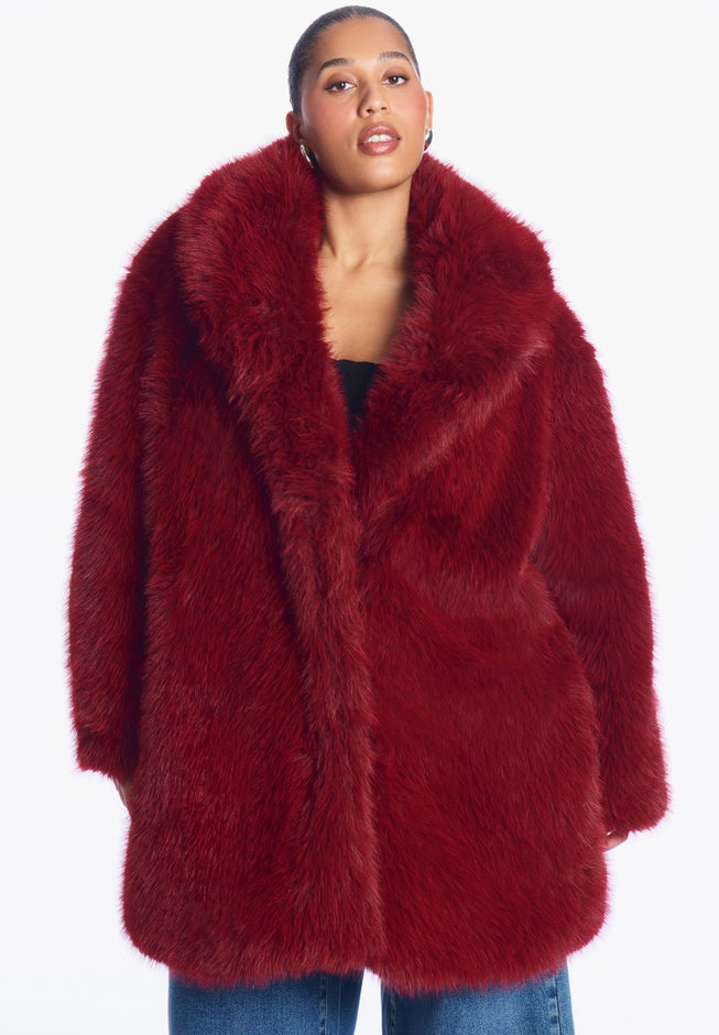 Long Faux Fur Coat image number 1
