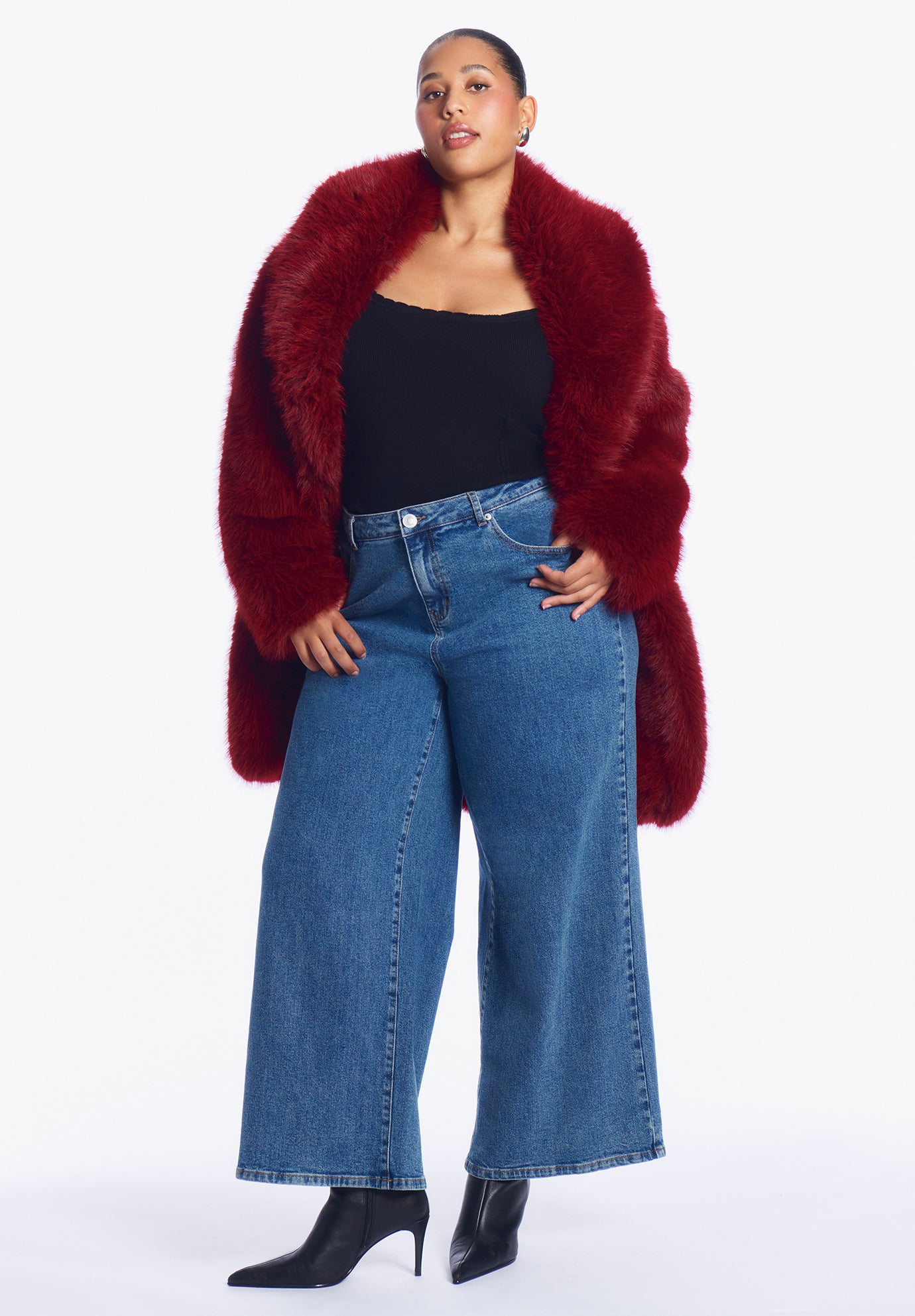 Long Faux Fur Coat image number 0