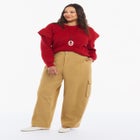Sleeve Detail Mock Neck Sweater image number 0