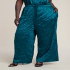 Crinkle Satin Wide-Leg Pant image number null