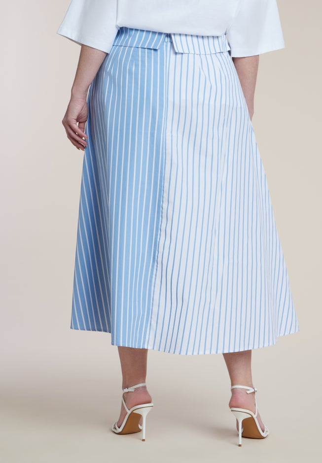 Tie-Waist Poplin Maxi Skirt image number 2