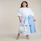 Tie-Waist Poplin Maxi Skirt image number null