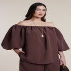 Off The Shoulder Puff Sleeve Top image number 1