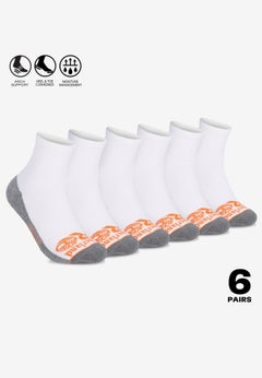 Timberland PRO&reg; Men&rsquo;s Quarter Socks 6-Pack