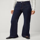High-rise Stretch Flare Leg Jeans image number null