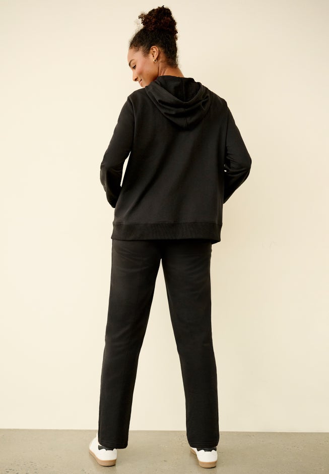 Ellos Studio French Terry Straight Leg Sweatpants image number 1