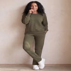 Ellos Studio French Terry Straight Leg Sweatpants image number 0