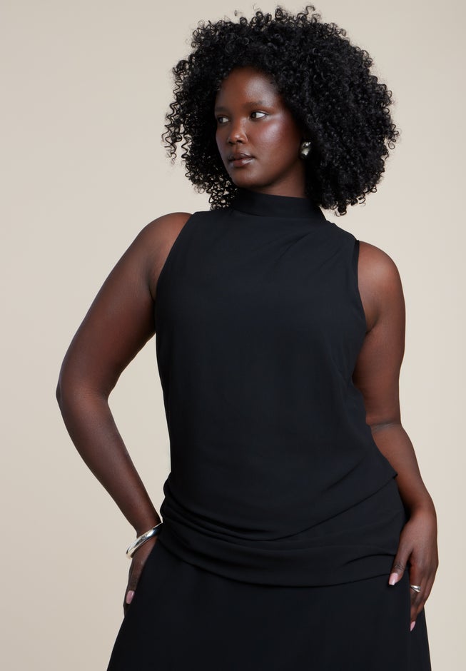 Asym Drape High-Low Dress image number 4