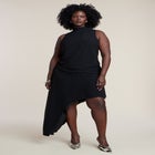 Asym Drape High-Low Dress image number 0