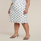 Ruffle Polka Dot Skirt image number null