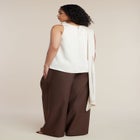 Sleeveless Scarf Detail Top image number 4