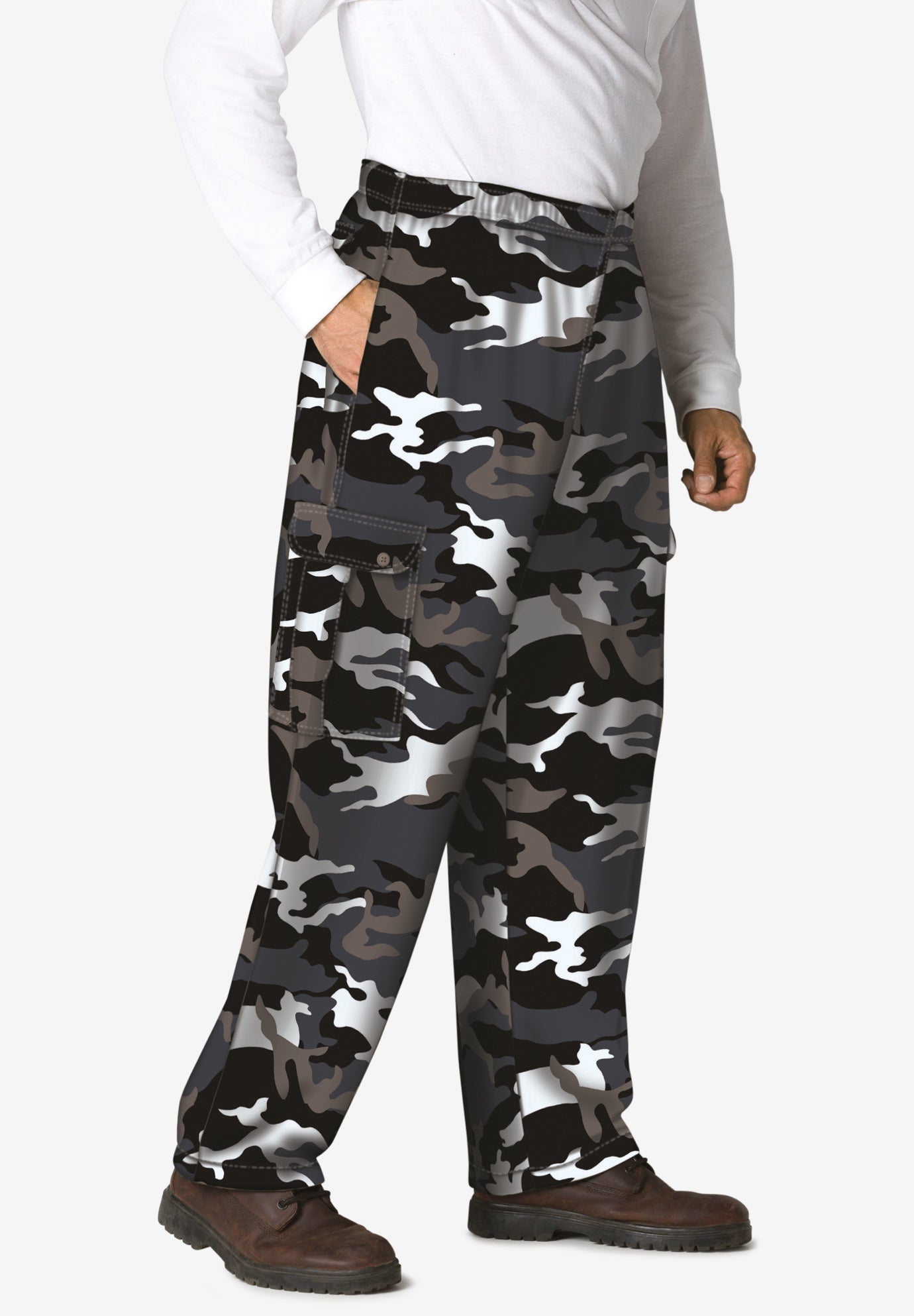Thermal-Lined Cargo Pants image number 0