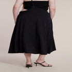 Bead-Detail Strap Midi Skirt image number null