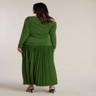 Long Sleeve Drop Waist Maxi Dress image number 2