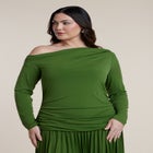 Long Sleeve Drop Waist Maxi Dress image number 3