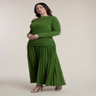 Long Sleeve Drop Waist Maxi Dress image number 0