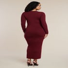Sweater Button Detail Sweater Maxi Dress image number 1