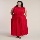 Tie Detail Drop Waist Maxi Dress image number 0