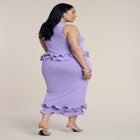 Ruffle Detail Column Maxi Dress image number 1